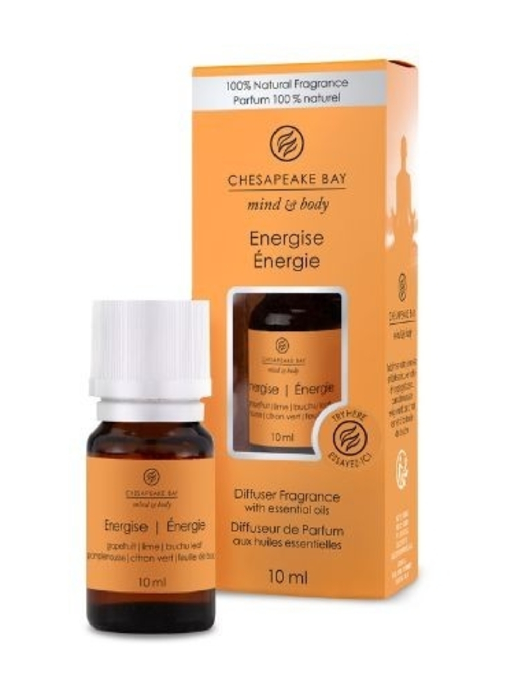 Chesapeake Bay Energise Diffuser Fragrance - Orange, Honey, Tangerine (D)